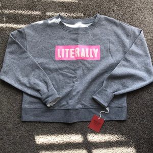 Cropped Graphic Sweatshirt